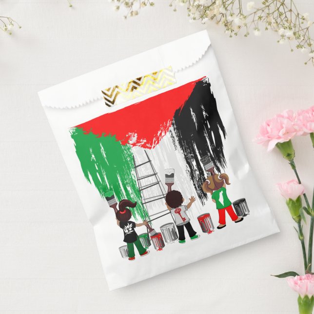 Children of Gaza Painting Palestine Flag  Favour Bag (Sealed)