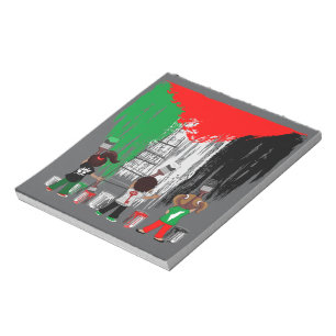 Children of Gaza Painting Palestine Flag Notepad