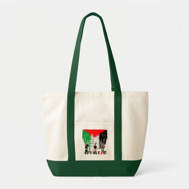 Children of Gaza Painting Palestine Flag  Tote Bag (Front)