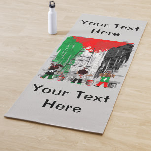 Children of Gaza Painting Palestine Flag Yoga Mat