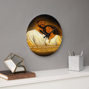 Children of Light Large Clock