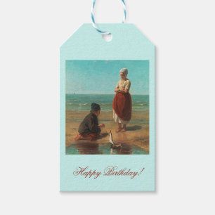 Children of the sea, Jozef Israels Gift Tags