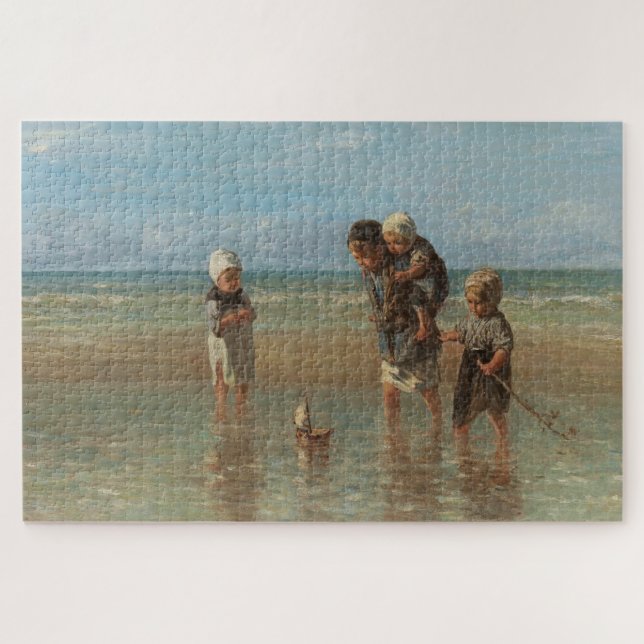 Children of the Sea, Jozef Israels Jigsaw Puzzle (Horizontal)