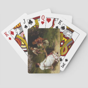 Children on a Seesaw (by Frederick Morgan) Playing Cards
