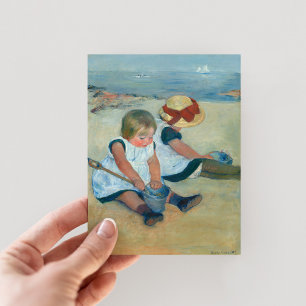 Children on the Beach   Mary Cassatt Postcard