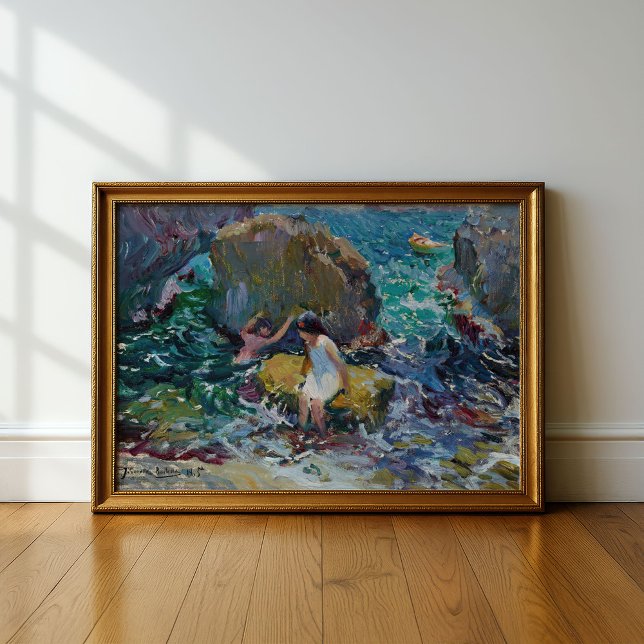 Children on the Shore, Jávea | Joaquín Sorolla Poster (Creator Uploaded)