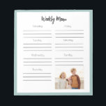 Children Photo Daily Menu Planner Notepad<br><div class="desc">Daily Menu Planner children photo Notepad.</div>