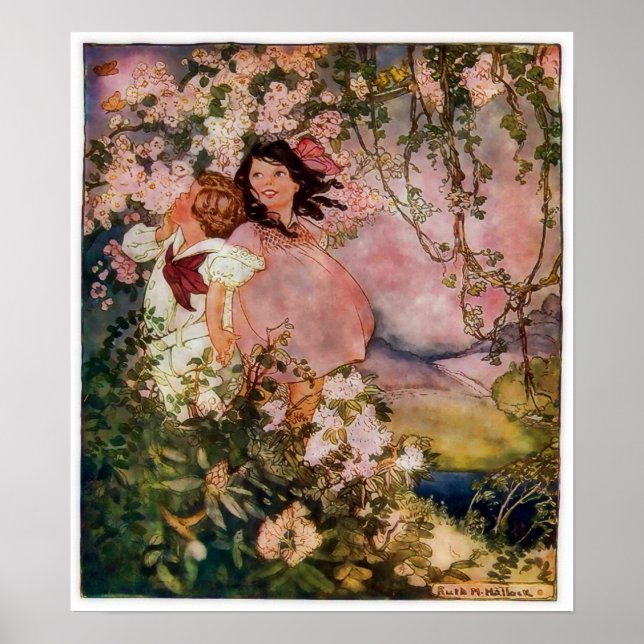 Children Play in Happy Springtime Poster (Front)