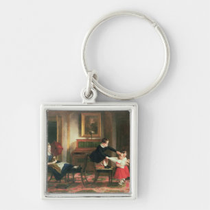 Children playing at coach and horses key ring