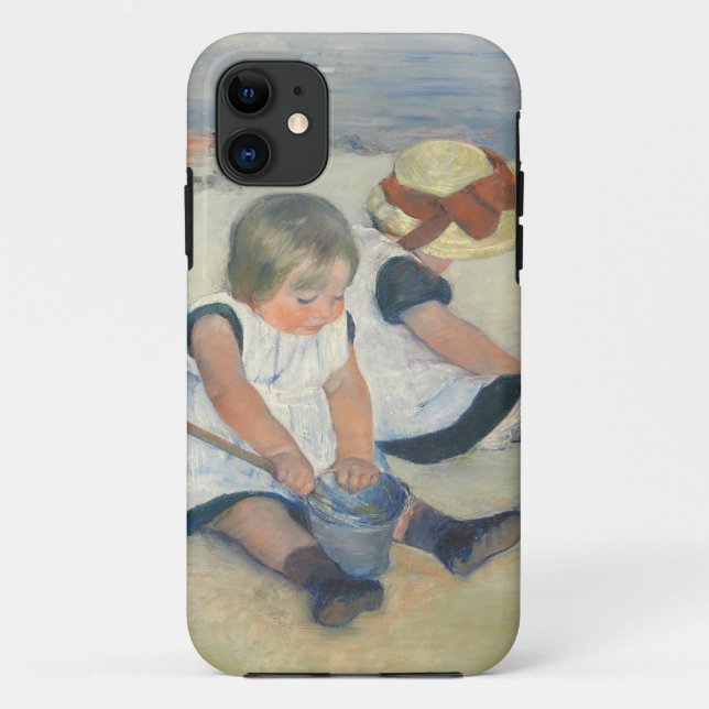 Children Playing on the Beach, 1884 Case-Mate iPhone Case (Back)