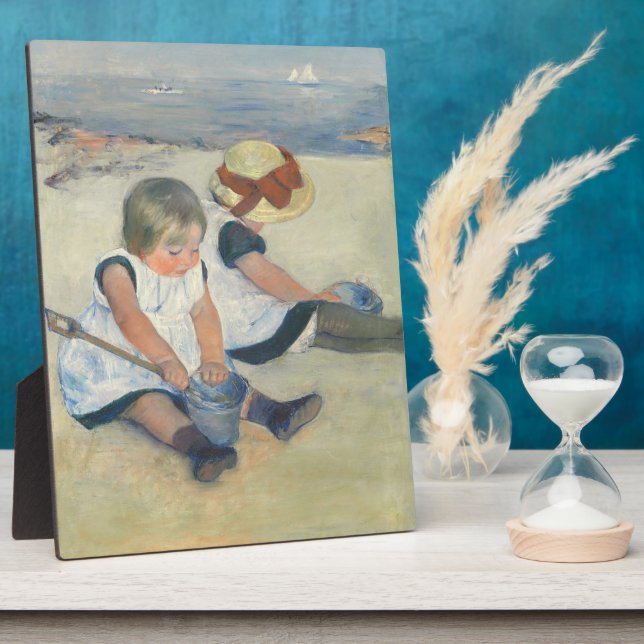 Children Playing on the Beach, 1884 Plaque (Side)
