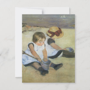 Children Playing on the Beach by Mary Cassatt