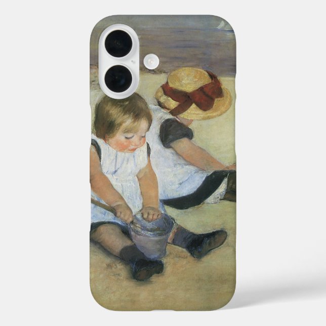 Children Playing on the Beach by Mary Cassatt Case-Mate iPhone Case (Back)