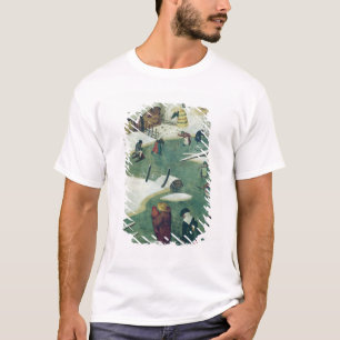 Children Playing on the Frozen River T-Shirt
