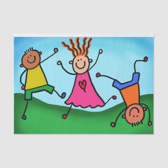 Children Playing Tissue Paper (Front)