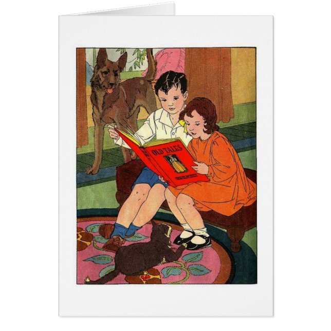 Children Reading, (Front)