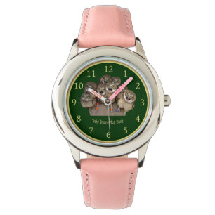 Children’s Clock ~ Baby Burrowing Owls ~  Watch
