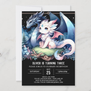 Children’s Fantasy Dragon Birthday Invitation