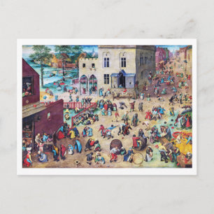 Children’s Games, Pieter Bruegel Postcard