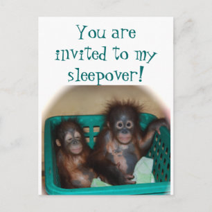 Children 's Party  Sleepover Invitation