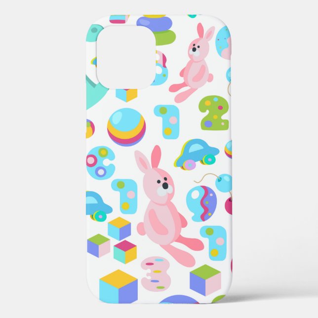 Children Toy Pattern With Teddy Bear Case-Mate iPhone Case (Back)
