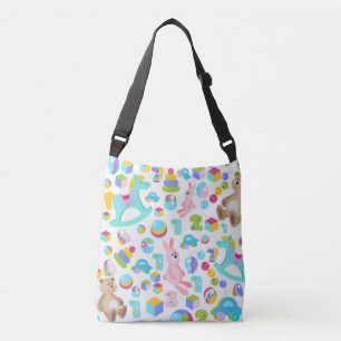 Children Toy Pattern With Teddy Bear Crossbody Bag