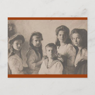 Children Tsar: OTMA & Alexis Romanov Russia #107 Postcard