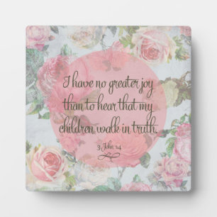 Children Walk in Truth Plaque