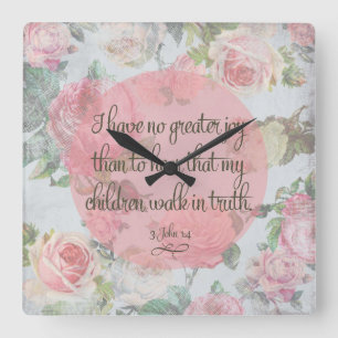 Children Walk in Truth Square Wall Clock