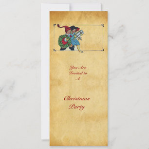 CHILDREN WITH CHRISTMAS GIFTS - INVITATION