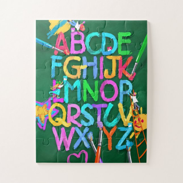 Childrens ABCs Alphabet Jigsaw Puzzle (Vertical)