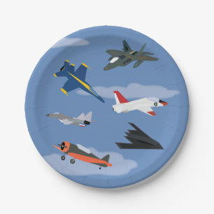 Children's Aeroplane and Jet Party Paper Plate