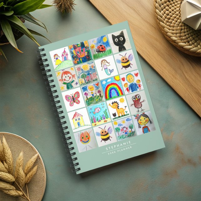 Children's Art Keepsake 20 Drawings Collage Planner (Creator Uploaded)