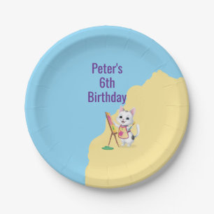 Childrens art party kids painting parties paper plate