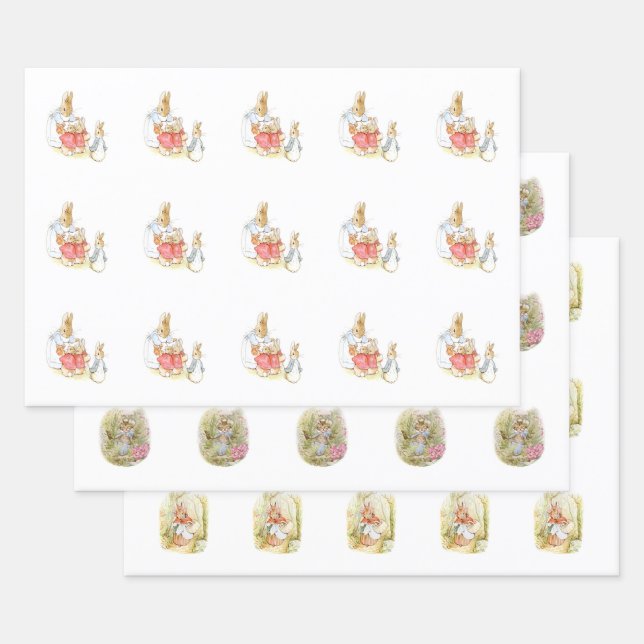 Children's Art Selection of Beatrix Potter Wrapping Paper Sheet (Set)