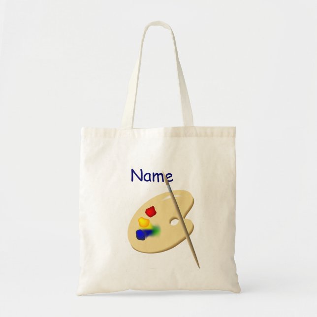 Childrens Artist Palette Canvas Bag (Front)