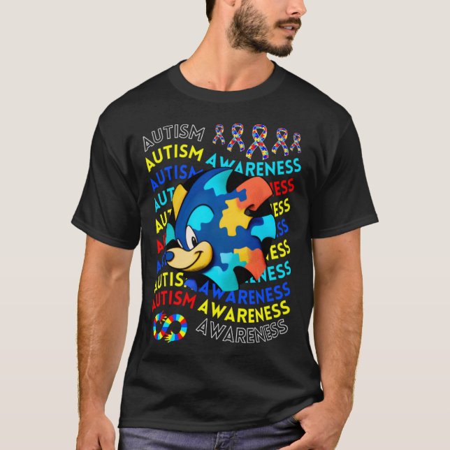 Childrens Autism Awareness Navigating Autism Autis T-Shirt (Front)