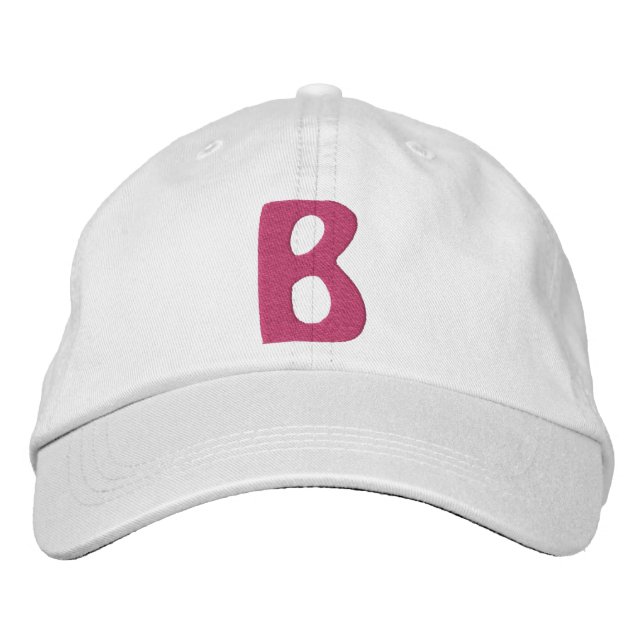 Childrens "B" Embroidered Hat (Front)