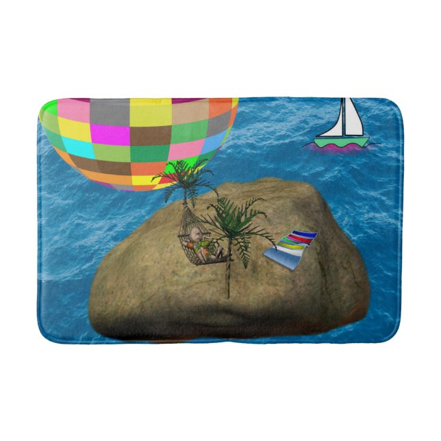 childrens bathroom beach bathmat (Front)
