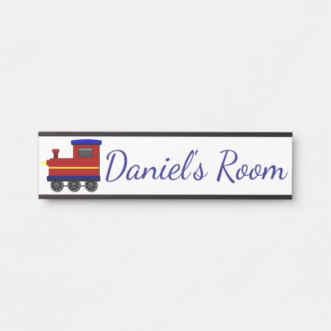 Childrens Bedroom Door Name Plaque Sign (Front)