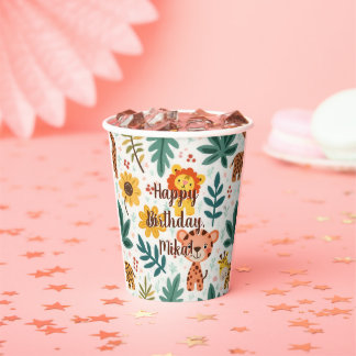 children's birthday decor paper cups