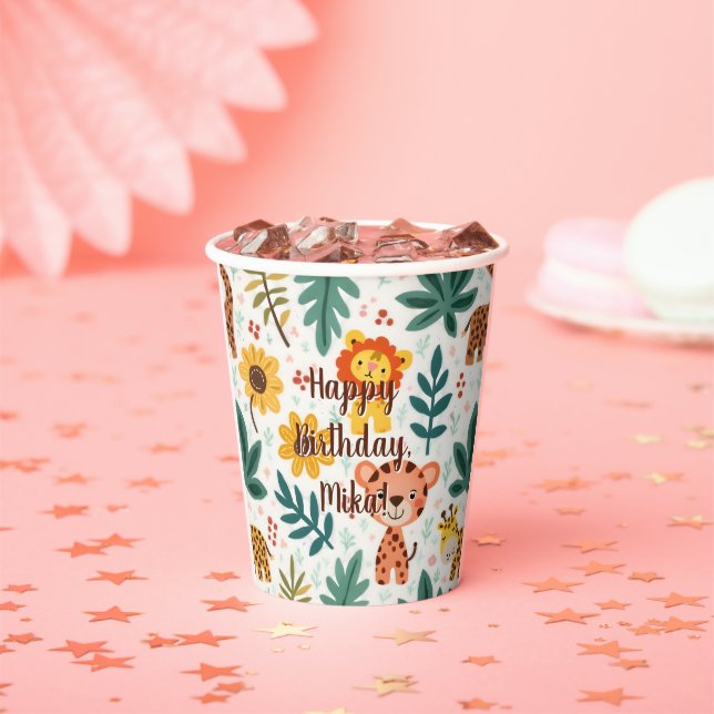 children's birthday decor paper cups (Insitu)
