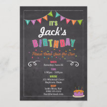 Children's Birthday Invitation (personalise)