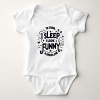 Children's bodysuit with a funny inscription