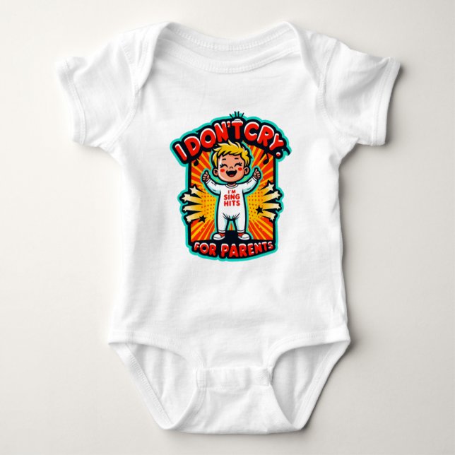 Children's bodysuit with a funny inscription (Front)