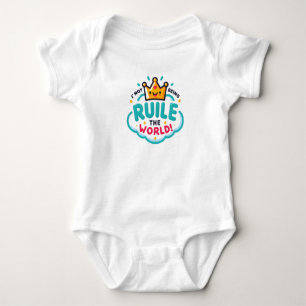 Children's bodysuit with a funny inscription