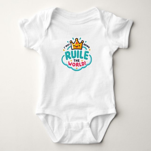 Children's bodysuit with a funny inscription (Front)