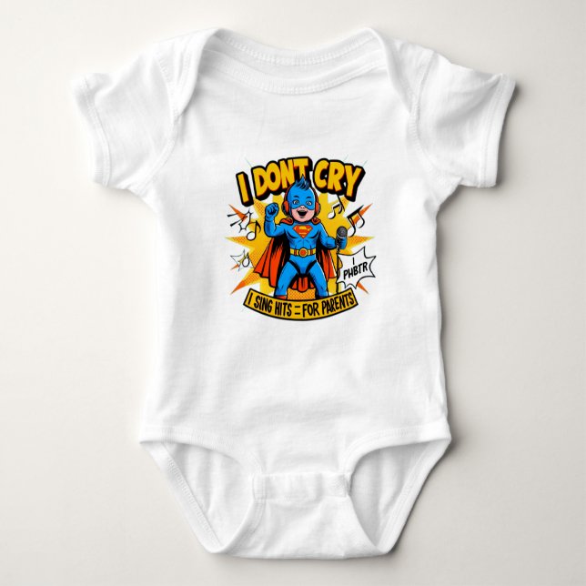 Children's bodysuit with a funny inscription (Front)