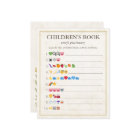 Children's Book Emoji Pictionary Baby Shower Game