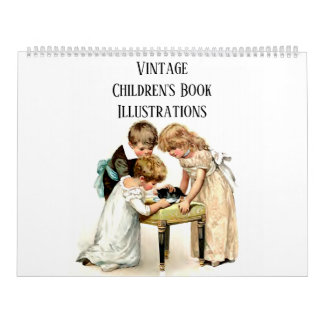 Children's Book Illustrations - Nursery Decor Calendar